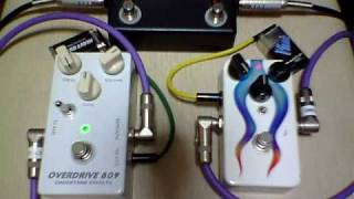 Landgraff Dynamic Overdrive ＆ ChuckTone Overdrive 809 Hand Wirering [upl. by Nedyrb129]