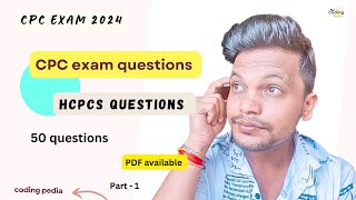 CPC exam ll HCPCS questions  Important one for exam ll aapc cpc cpt icd medicalcoding exam [upl. by Scheider781]