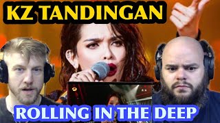 KZ TANDINGAN  ROLLING IN THE DEEP Adele cover 🤘😎😀 metalheads reaction [upl. by Nur]