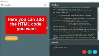 Code Editor  Mobirise HTML Page Builder v25 [upl. by Yatnohs]