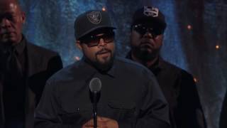 Ice Cube of NWAs Rock amp Roll Hall of Fame Acceptance Speech  2016 Induction [upl. by Redienhcs]