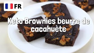 Recette Cétogène Brownies beurre de cacahuète En français [upl. by Cartwell]