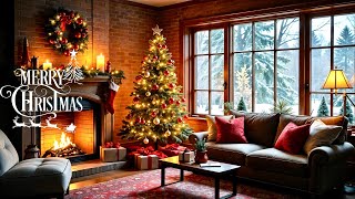 Christmas Ambience Music Fireplace 🎄🎅Cozy Fireplace Christmas Music 🔥 Christmas Ambience [upl. by Alcott873]