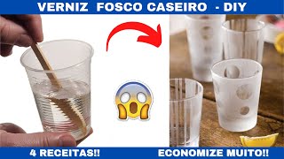 VERNIZ FOSCO CASEIRO  A MELHOR RECEITA  DIY [upl. by Anelrihs]