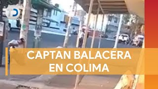 Captan balacera entra policías y hombres armados en Colima [upl. by Leopold]