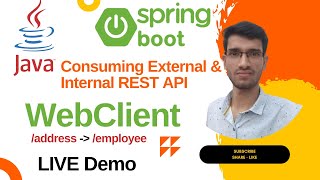 Calling REST Services with WebClient Spring Boot  Microservices Communication using WebClient Java [upl. by Mariette532]