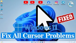 How to Fix Cursor Problem Windows 11  Cursor Freezes Cursor Hangs Cursor Disappears Cursor Jumps [upl. by Berni]