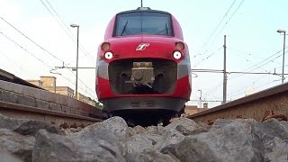 SOTTO AL NUOVO TRENO FRECCIAROSSA ETR70008 FULL HD 50 FPS [upl. by Kepner]