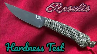 Montana Knife Co Speedgoat52100 Heat Treat Test [upl. by Aicirtan]