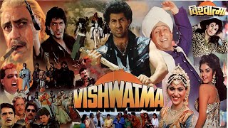 Sunny Deol और साथ समुन्दर पार  Naseeruddin Shah Chunky Pandey Divya Bharti  Vishwatma Hindi Movie [upl. by Culliton]