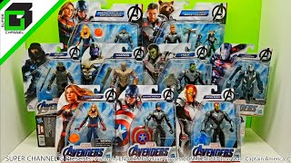 AVENGERS END GAME Hasbro action figures COMPLETE SET with Iron Man Captain America Thor Thanos [upl. by Osnohpla542]