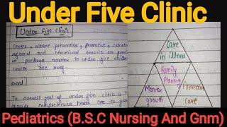 Notes Of Under Five Clinic in Hindi Pediatric Nursing [upl. by Lotty773]