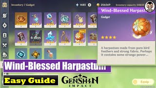 Easy Guide Wind Blessed Harpastum  Genshin Impact [upl. by Tennies]