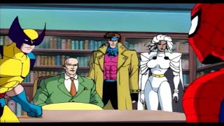 SpiderMan meets the XMen  SpiderMan Animated Series Easter egg [upl. by Naihtsirc]