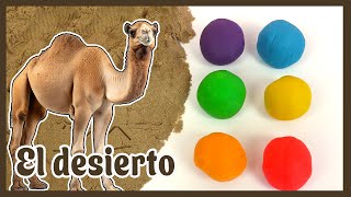 Aprende los colores del arco iris y descubre los animales del Sahara con plastilina [upl. by Mavilia]