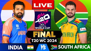 🔴 Live India vs South Africa T20 World Cup Final Match Score  Live Cricket Match Today IND vs SA [upl. by Jarv]