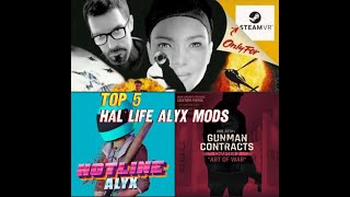 Top 5 half life alyx mods ep 1 [upl. by Aihsilat]