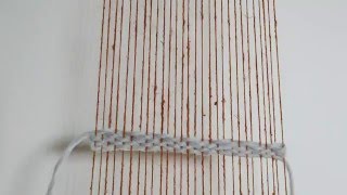 How to make twill weaving diagonal pattern Weaving tutorial for beginners [upl. by Lander]