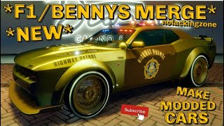 NEW GTA 5 BENNYS MERGE GLITCH F1BENNYS SPECIAL VEHICLE MERGE 169 [upl. by Anh643]