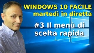 3 Windows 10 Facile  Menù di scelta rapida icone desktop  in diretta con Daniele Castelletti [upl. by Lauralee]