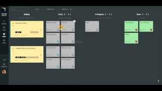 ScrumDesk Start  Daily work on Kanban board [upl. by Washburn]