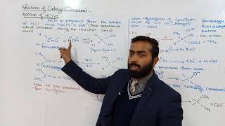 Reactions of carbonyl compound  Addition of Hydrogen cynide  12th class chemistry  chno 12 [upl. by Puklich]