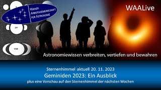 Sternenhimmel aktuell Geminiden 2023 Ein Ausblick [upl. by Eelrak]