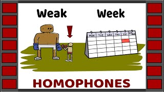 Homophones  Examples of 60 homophone pairs  English Vocabulary  Homographs  Homonyms [upl. by Lethia507]