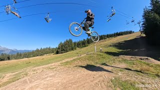 Exploring super Morzine day 3 mtb fyp video jump fy morzine mountainbiking [upl. by Aggri]