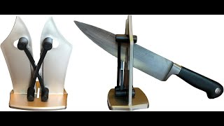 Mr Gadgets Bavarian Edge Kitchen Knife Sharpener by Bulb Head amp Polishes Serrated Beveled Blades [upl. by Claudette]