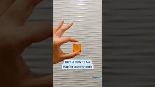 Dos amp Donts for Hapiso laundry detergent pods [upl. by Nitsruk936]