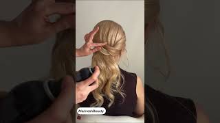 Half and Down Hairstyle with a Nice French Twist  wedding hairstyle  chignon tutorial [upl. by Kinnard]