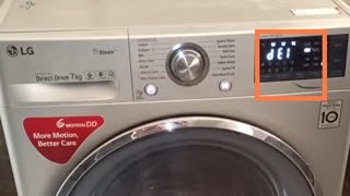 DE2 amp DE1 Error In LG Front Load Washer Resolved [upl. by Nierman]