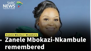 Zanele MbokaziNkambule  This is a great loss but we also express our gratitude for having her [upl. by Ansell]