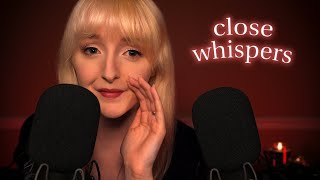 ASMR Close Ear to Ear Whispers amp Mic Attention [upl. by Marpet821]