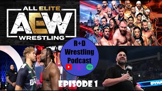 Why We Love AEW Top 10 Best AEW Male Wrestlers So Far  RD Wrestling Podcast Episode 1 [upl. by Atnuahc]