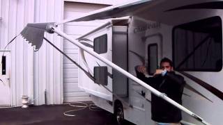 Awning  Howto Operate  RV Travel Trailer or Motor Home [upl. by Zetram]