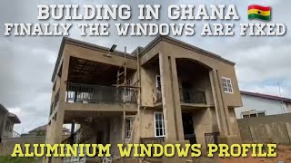 Building In Ghana 🇬🇭  Windows And Aluminium Stainless Steel Balustrades Made In Ghana West Africa [upl. by Ariaek]