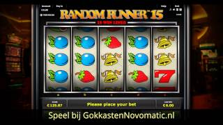 Random Runner 15 gokkast  JvH en Novomatic Slots online [upl. by Nichy]