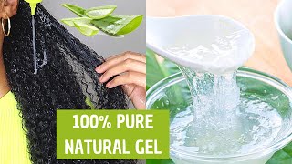 How To Make Pure Aloe Vera Gel amp Store it For Months With No Preservatives  DIY [upl. by Leonor]