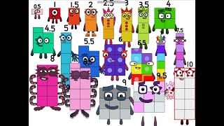 Egemen8s Numberblocks Band Halves 0510 [upl. by Newra993]