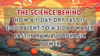 The Science behind how a 1day Dry Fast is equivalent to a 3day Water Fast in Raw Autophagic Power [upl. by Hesta]