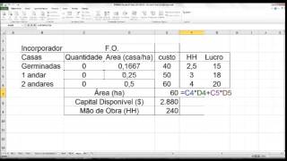 Engenharia Agrícola e Ambiental TER00084 Uso do Solver em Programação Linear [upl. by Kailey]