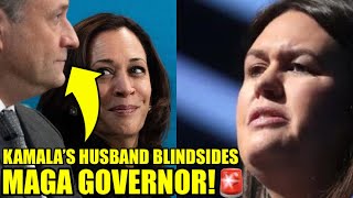 Kamala’s Husband BLASTS Huckabee Sanders With BRUTAL Response [upl. by Abner]