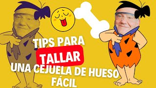 Te enseño a tallar una cejuela de hueso paso a paso [upl. by Yetnruoc]