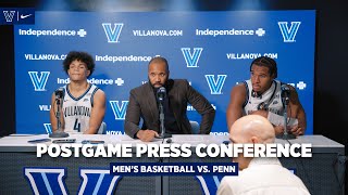 Mens Basketball  Postgame Press Conference vs Penn [upl. by Byron]