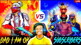 🌿FREE FIRE LIVE🌿2 VS 6 CUSTOM ROOM GAMEPLAY🎮🎯WITH KHATARNAK😎SUBSCRIBERS ON LIVE💀🔥GARENA FREE FIRE [upl. by Marashio]