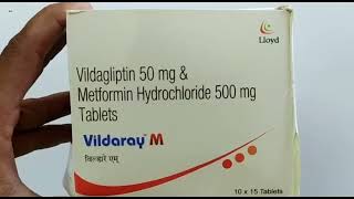 Vildaray M Tablet  Vildagliptin 50 mg amp Metformin Hydrochloride 500 mg Tablets  Vildaray M Tablet [upl. by Ardnekal852]