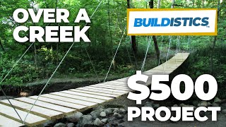 DIY Suspension Bridge  54 Span [upl. by Rouvin]