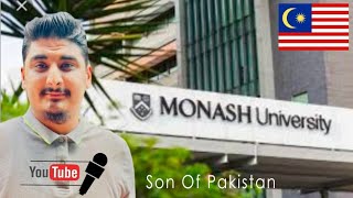 Monash University Campus in Malaysia Tour Vlog Pakistani Student Fees IELTS Bank Statement [upl. by Ataynik841]